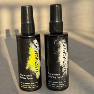 SKINDINAVIA Primer + Finishing Spray Set Oil‎ Free 4 oz Each